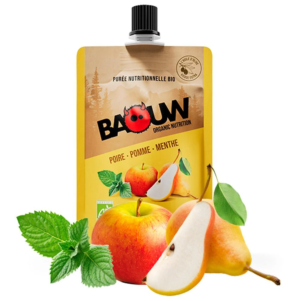 Purée Baouw Compotes Energétiques Bio Poire - Pomme - Menthe 3 Purée Baouw Compotes Energétiques Bio Poire - Pomme - Menthe
