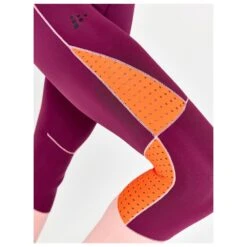 Collant De Trail Craft PRO Charge Blocked Tights W Burgundy-Bleikur 13 Collant De Trail Craft PRO Charge Blocked Tights W Burgundy-Bleikur -Plein Air Sports Équipements Magasin 069a1e231ae7292423686d07ab400798016489da E22CRAFTTB1215506 12