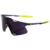 100% Lunettes De Soleil 100 % Hypercraft Matte Metallic Digital Brights Dark Purple Lens