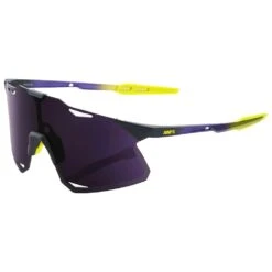 100% Lunettes De Soleil 100 % Hypercraft Matte Metallic Digital Brights Dark Purple Lens
