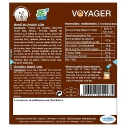 Repas Lyophilisé Voyager Muesli Au Chocolat BBC -Plein Air Sports Équipements Magasin 11744ddea215380947a855bbd118c188728e1a27 E22VOYABIV331070 VOYA0122748 2