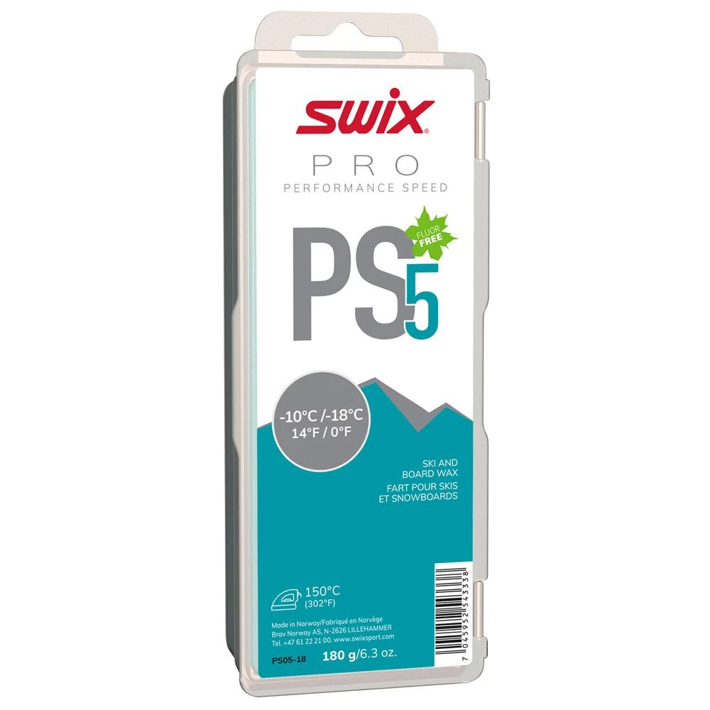 Fart Swix PS5 Turquoise -10°C/-18°C 180g 3 Fart Swix PS5 Turquoise -10°C/-18°C 180g
