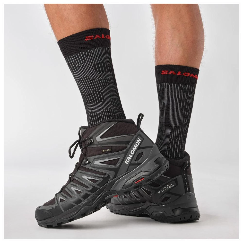 Chaussures De Randonnée Salomon X Ultra Pioneer Mid Gtx Black Magnet Monument 9 Chaussures De Randonnée Salomon X Ultra Pioneer Mid Gtx Black Magnet Monument – Image 7