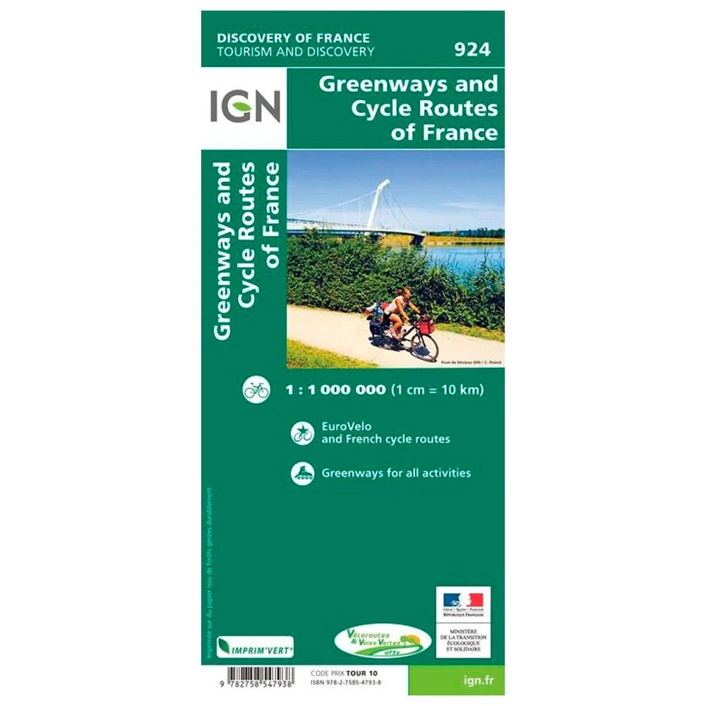 Carte IGN 924 Voies Vertes Et Veloroutes De France 4 Carte IGN 924 Voies Vertes Et Veloroutes De France – Image 2