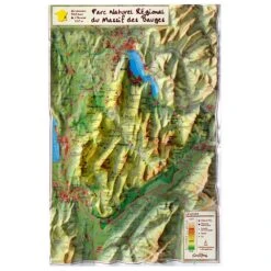 Carte 3D Geo Relief Le Parc Naturel Régional Du Massif Des Bauges