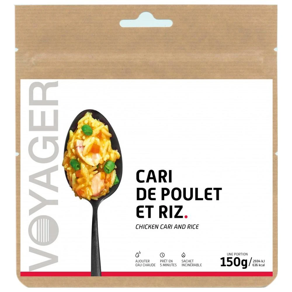 Repas Lyophilisé Voyager Cari De Poulet Et Riz 3 Repas Lyophilisé Voyager Cari De Poulet Et Riz