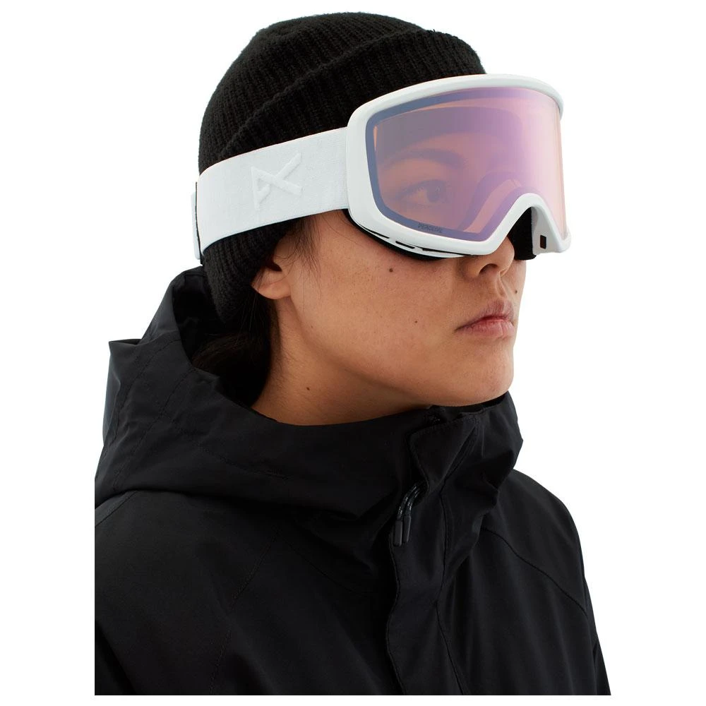 Masque De Ski Anon Deringer White Perceive Cloudy Pink + Amber 4 Masque De Ski Anon Deringer White Perceive Cloudy Pink + Amber – Image 2