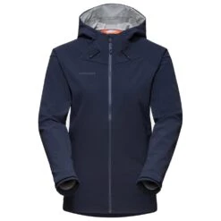 Veste De Rando Mammut Sapuen SO Hooded Jkt W Marine