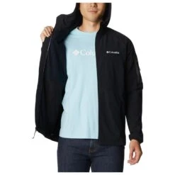 Veste De Rando Columbia M's Tall Heights Hooded Softshell Black -Plein Air Sports Équipements Magasin 37585fe504469b544b9133c9d3237e5f5147f551 E22COLUTTH1212993 11