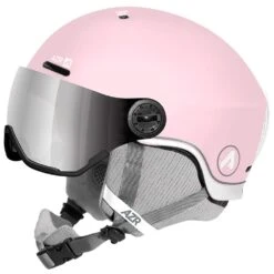 Casque Visière AZR Nevada Visor Mate Rose Pale Gris Miroir
