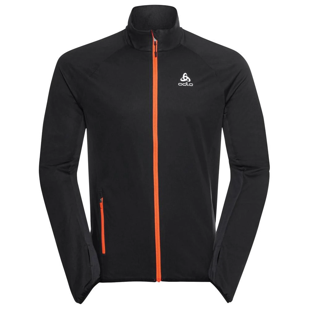 Veste De Trail Odlo Zeroweight Logic Black Exuberant Orange 3 Veste De Trail Odlo Zeroweight Logic Black Exuberant Orange