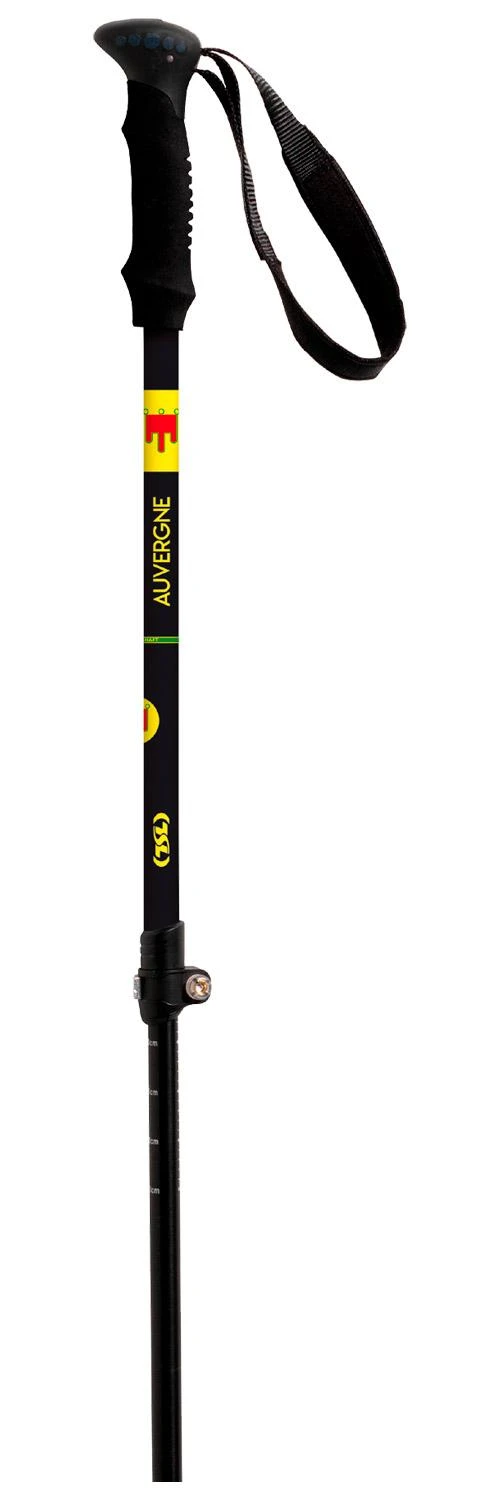 Bâton TSL Country Alu 3 Light Auvergne 63-135Cm Black Yellow 4 Bâton TSL Country Alu 3 Light Auvergne 63-135Cm Black Yellow – Image 2