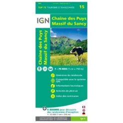 Carte IGN Chaine Des Puys-Massif Du Sancy