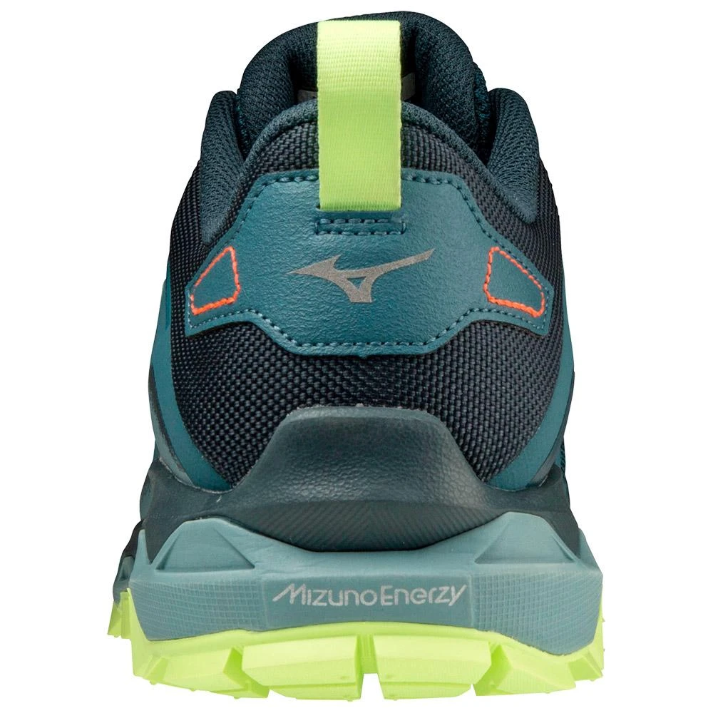 Chaussures De Trail Mizuno Wave Mujin 8 Tapestry Misty Blue Neo Lime 5 Chaussures De Trail Mizuno Wave Mujin 8 Tapestry Misty Blue Neo Lime – Image 3