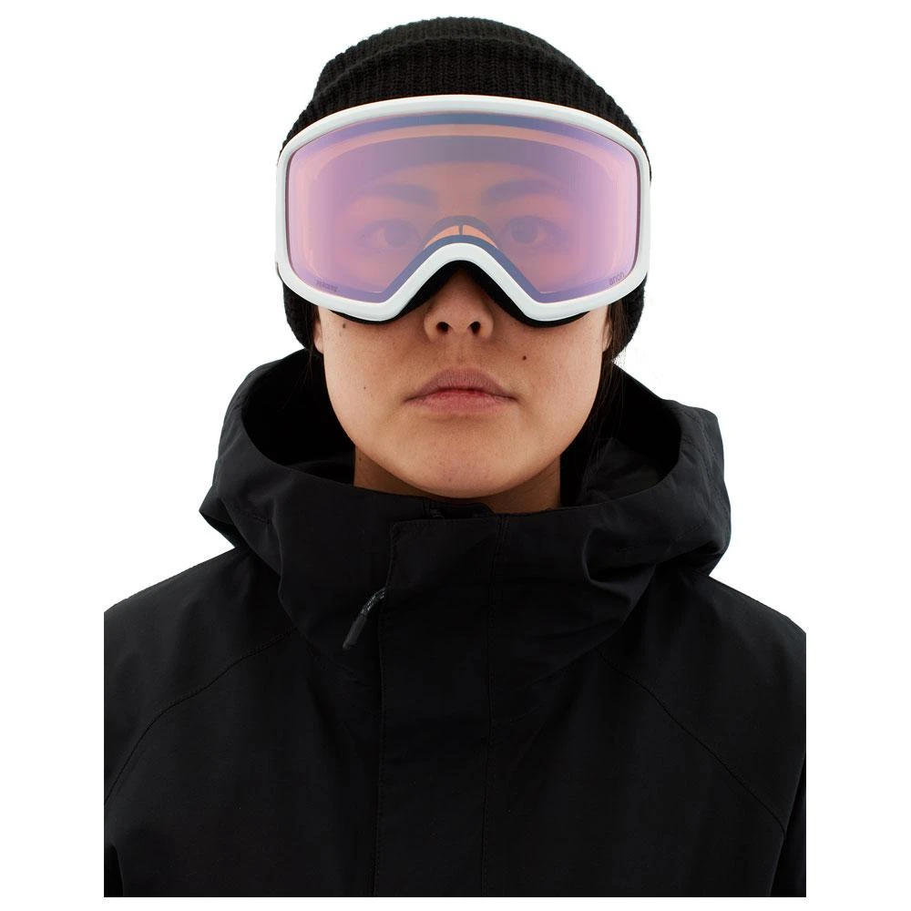 Masque De Ski Anon Deringer White Perceive Cloudy Pink + Amber 5 Masque De Ski Anon Deringer White Perceive Cloudy Pink + Amber – Image 3