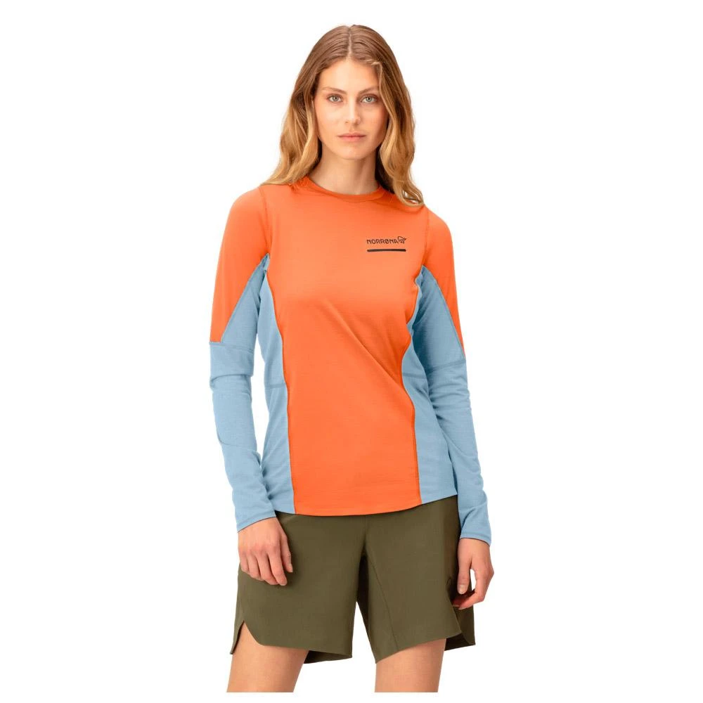 Tee-shirt De Trail Norrona Senja Equaliser Lightweight Long Sleeve W's Flamingo 6 Tee-shirt De Trail Norrona Senja Equaliser Lightweight Long Sleeve W's Flamingo – Image 4