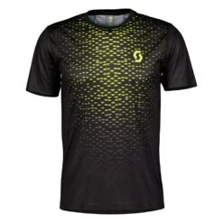Tee-shirt De Trail Scott RC Run S/S Men's Black/Yellow