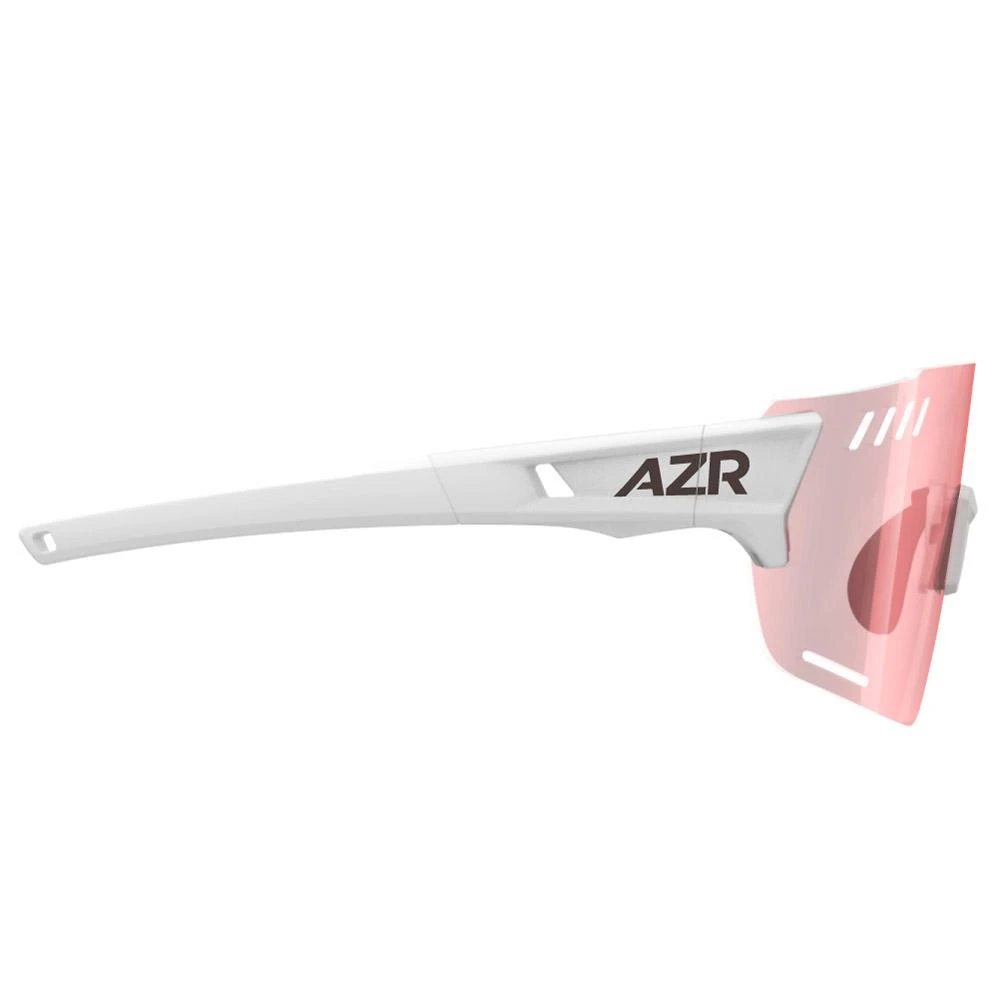 Lunettes De Soleil AZR Aspin Rx Blanche Mate Rouge Irisé 5 Lunettes De Soleil AZR Aspin Rx Blanche Mate Rouge Irisé – Image 3