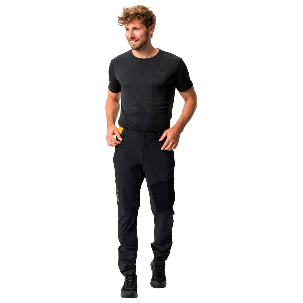 Pantalon De Rando Vaude Men's Scopi Pants III Black Yellow 7 Pantalon De Rando Vaude Men's Scopi Pants III Black Yellow – Image 5