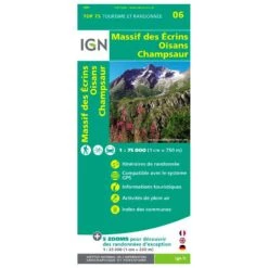Carte IGN Massif Des Ecrins Oisans Champsaur