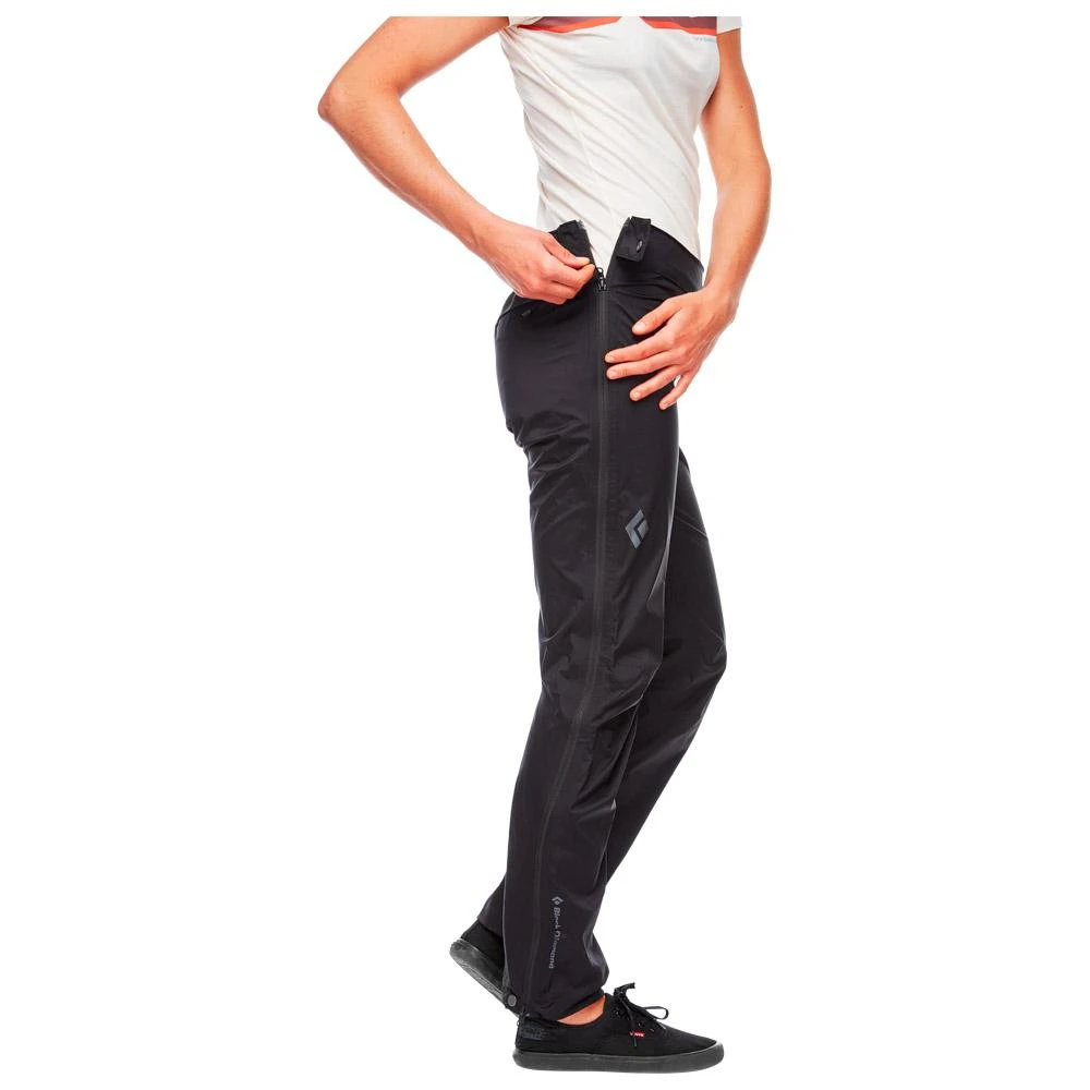 Surpantalon Black Diamond W Stormline Stretch Full Zip Rain Pants Black 6 Surpantalon Black Diamond W Stormline Stretch Full Zip Rain Pants Black – Image 4