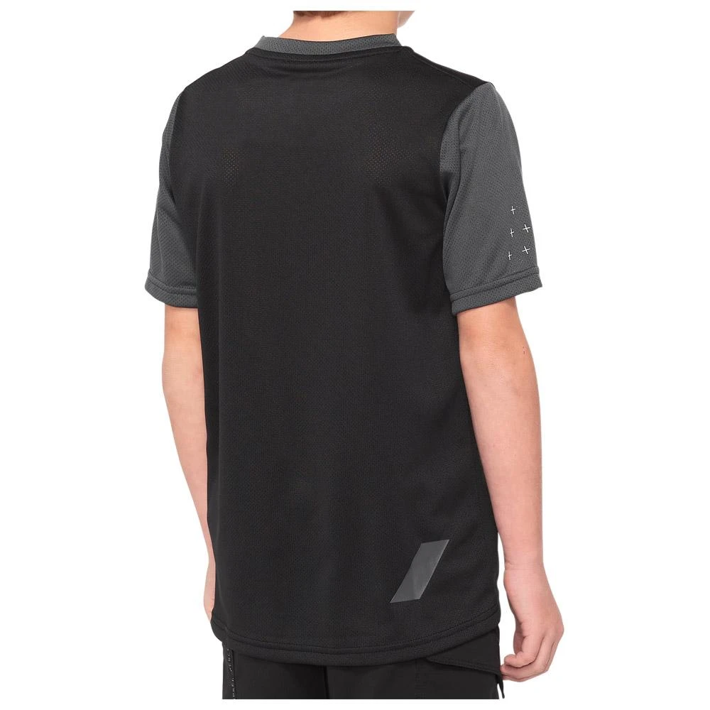 100% Maillot VTT 100 % Ridecamp Youth Black Charcoal 4 100% Maillot VTT 100 % Ridecamp Youth Black Charcoal – Image 2