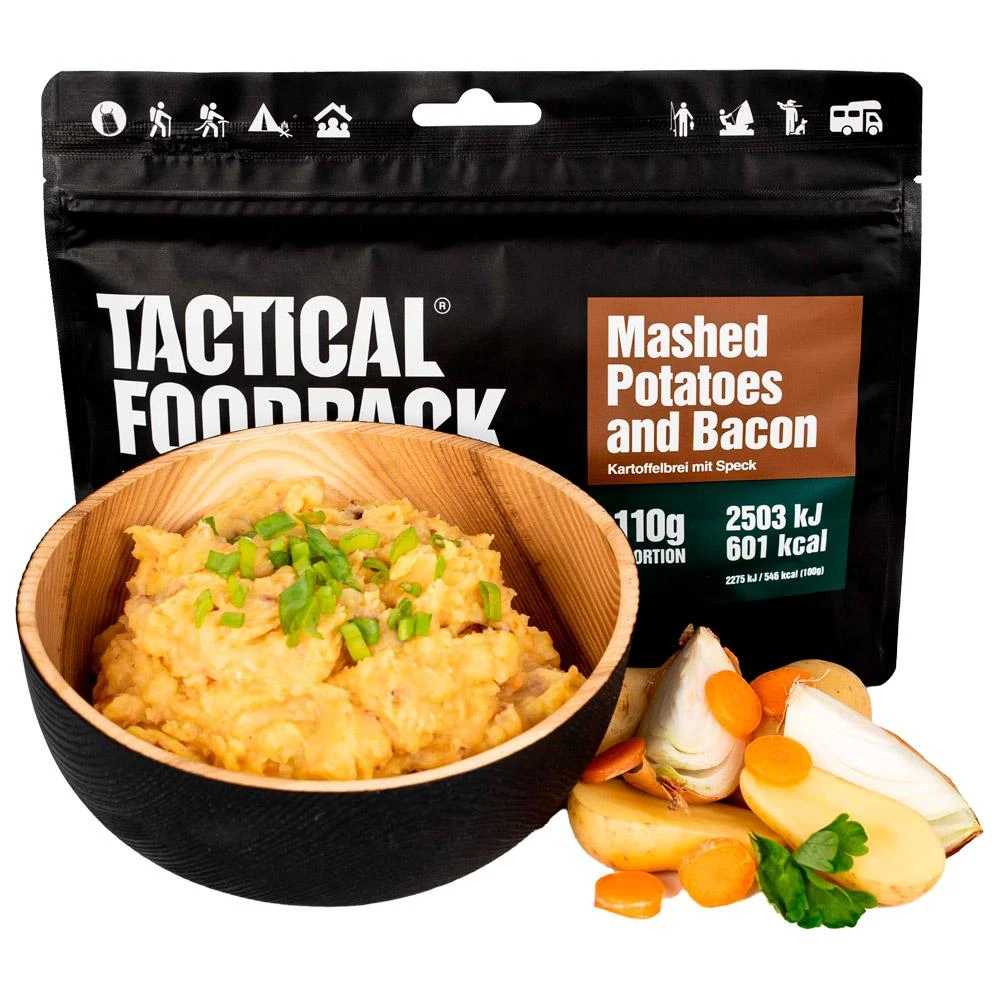 Repas Lyophilisé Tactical Foodpack Purée De Pommes De Terre Et Bacon 110g 4 Repas Lyophilisé Tactical Foodpack Purée De Pommes De Terre Et Bacon 110g – Image 2