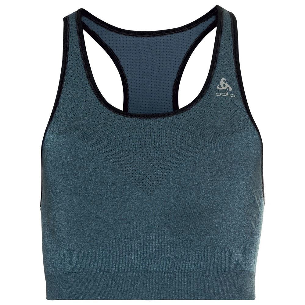 Brassière Odlo Seamless Medium Ceramicool Sports Bra Blue Wing Teal Melange 3 Brassière Odlo Seamless Medium Ceramicool Sports Bra Blue Wing Teal Melange
