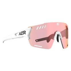 Lunettes De Soleil AZR Aspin Rx Blanche Mate Rouge Irisé