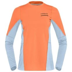 Tee-shirt De Trail Norrona Senja Equaliser Lightweight Long Sleeve W's Flamingo