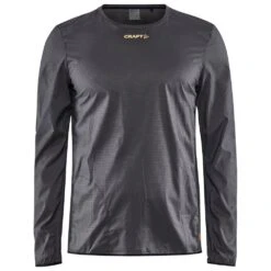 Tee-shirt De Trail Craft Pro Hypervent LS Wind Top Granite-Calm