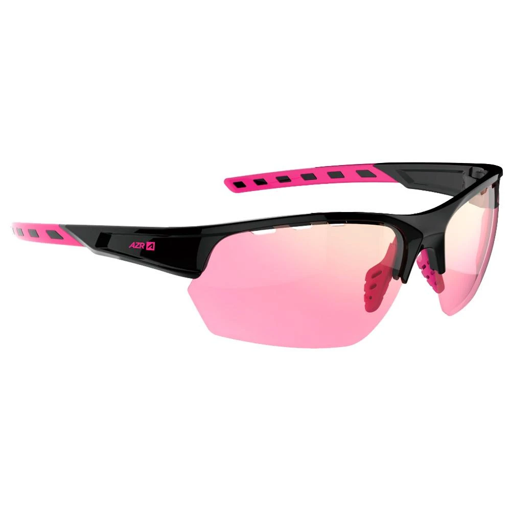 Lunettes De Soleil AZR Izoard Noire Vernie Irise Rose Photochromique 3 Lunettes De Soleil AZR Izoard Noire Vernie Irise Rose Photochromique