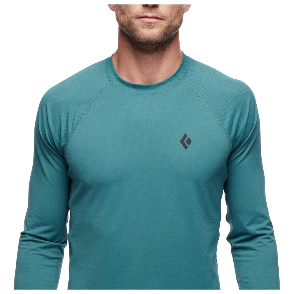 Tee-shirt D’escalade Black Diamond M Alpenglow L/S Crew Raging Sea 4 Tee-shirt D’escalade Black Diamond M Alpenglow L/S Crew Raging Sea – Image 2