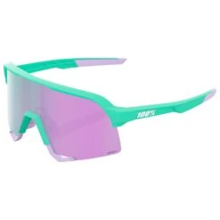 100% Lunettes De Soleil 100 % S3 Soft Tact Mint Hiper Lavender Mirror Lens